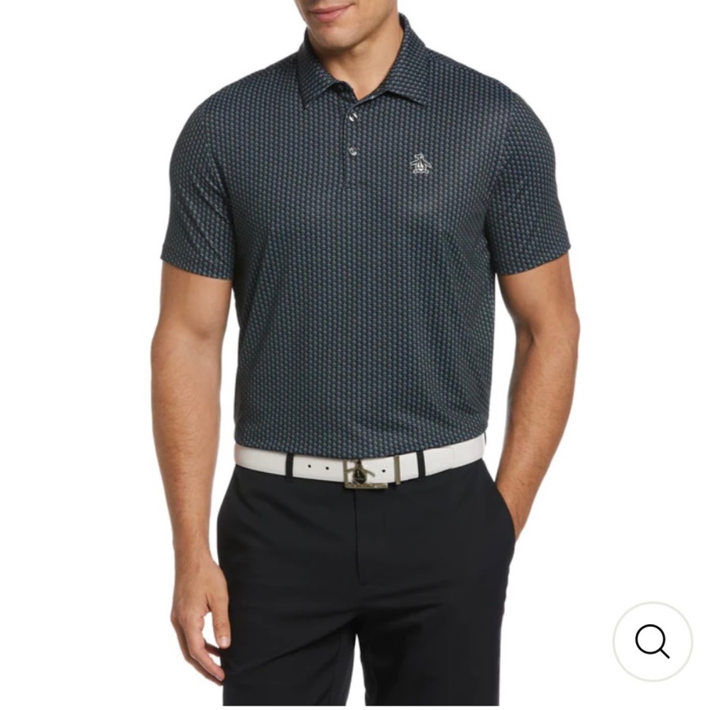 ALL-OVER PETE PRINT GOLF POLO.